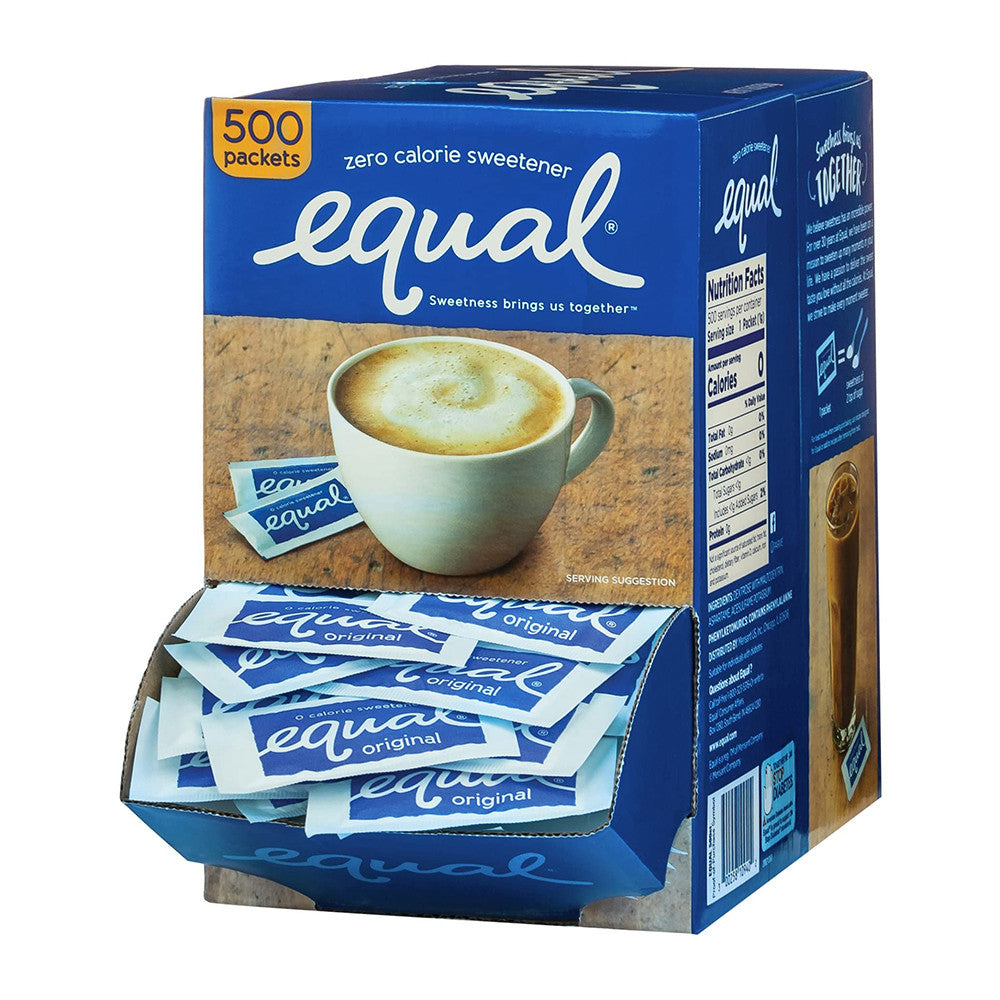 Equal 0 Calorie Sweetener Packets, 500 Ea